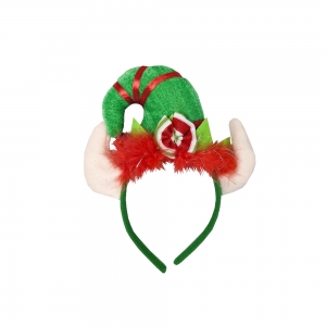 Xmas Elf Hat with Ribbon Headband