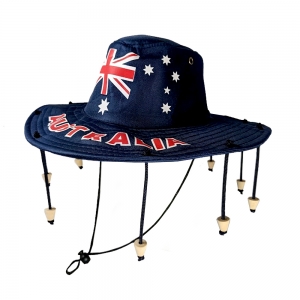 Aussie Flag Outback Hat with Corks