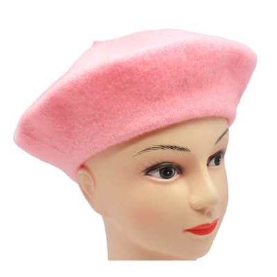 Beret Hat Light Pink