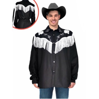InkedAdult Black Cowboy Shirt 2 LI