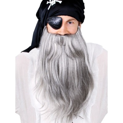 Pirate Beard Mo Jumbo Set Grey