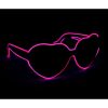 Light Up Heart Party Glasses Pink 2