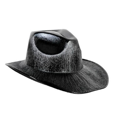 Metallic Cowboy Hat Black