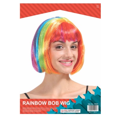 Rainbow Bob Wig