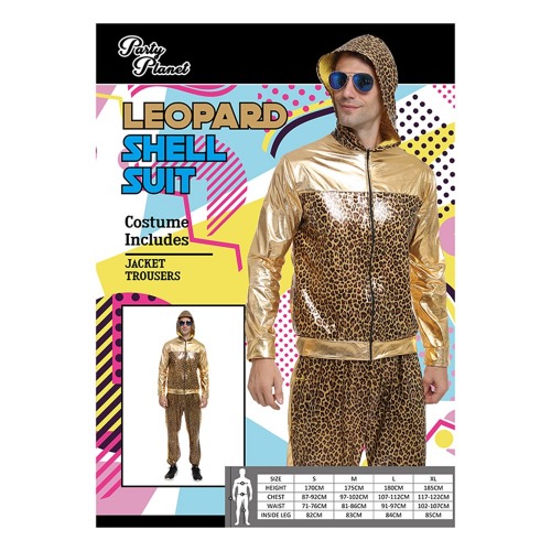 Mens Leopard Shell Tracksuit Costume 2