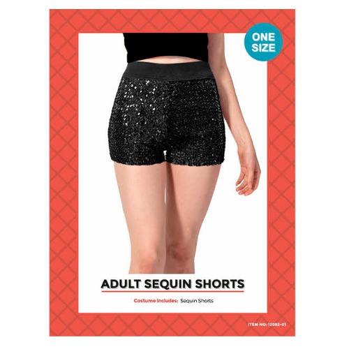 Sequin Shorts Black