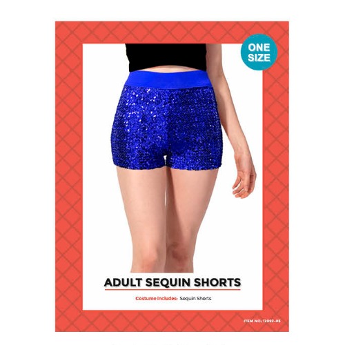 Sequin Shorts Dark Blue