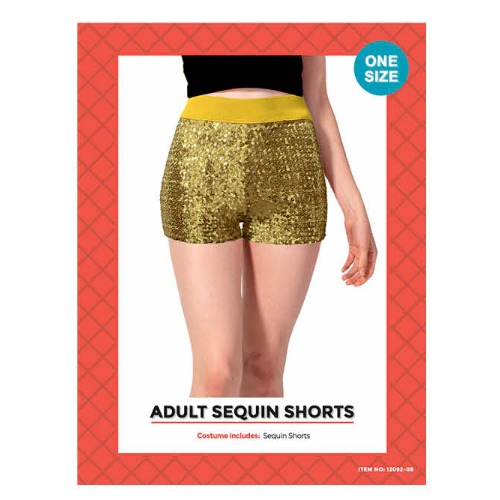 Sequin Shorts Gold