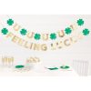 St Patricks Day Green Charming Shamrock Foil Feeling Lucky Garland Set 1