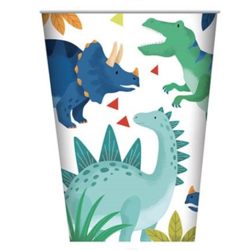 Dinosaur Theme 8pk Paper Cups 1