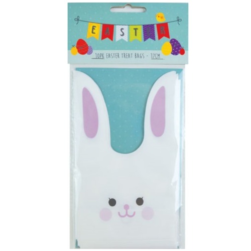 Easter 10pk Bunny Design Treat Bags 1 1