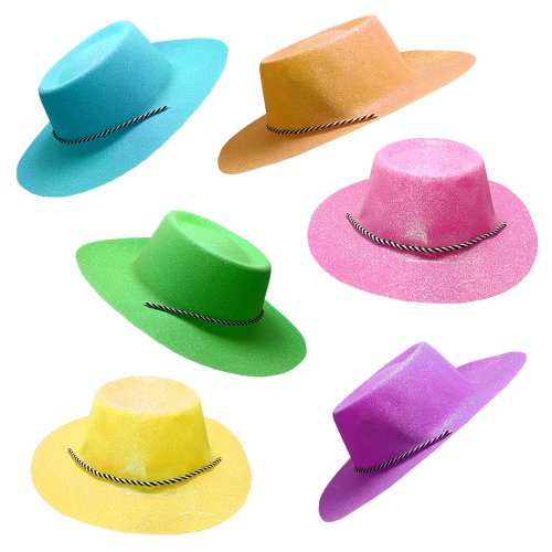 Easter Assorted Glitter Cowboy Hat Kids Size 1 1