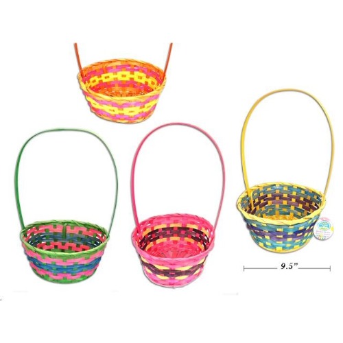 Easter Basket with Handle Assorted Colour Available In Store Shopping Only