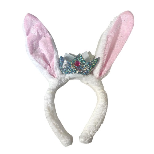 Easter Bunny Ear Headband with Crown 1