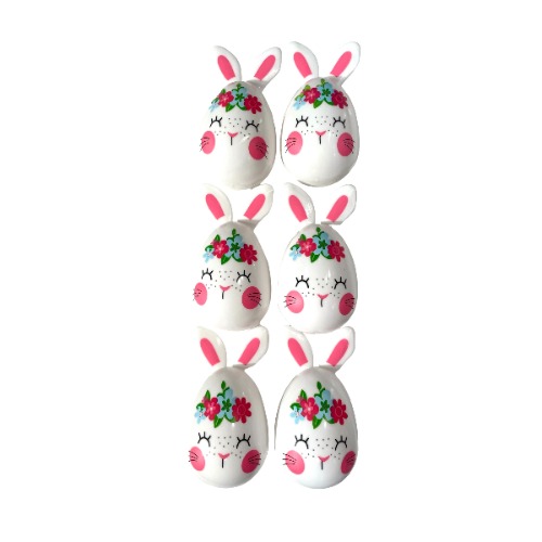 Easter Filler Egg Container Bunny with Flower Design 1