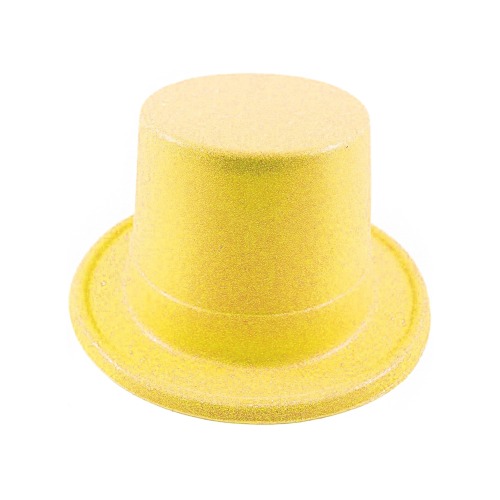 Easter Glitter Top Hat Pastel Candy Yellow 1 1