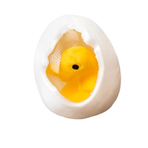 Easter Toy Squeezable Egg 6cm White 1