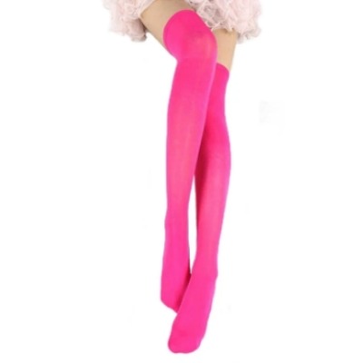 Over Knee Stockings Hot Pink 1