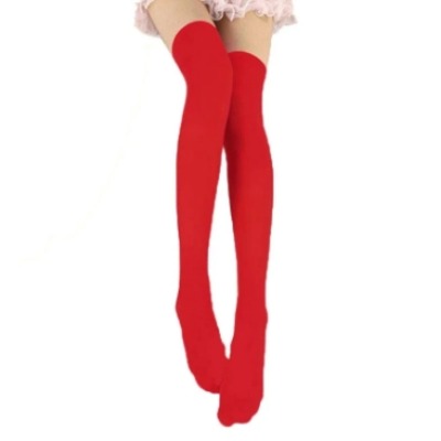 Over Knee Stockings Red 1