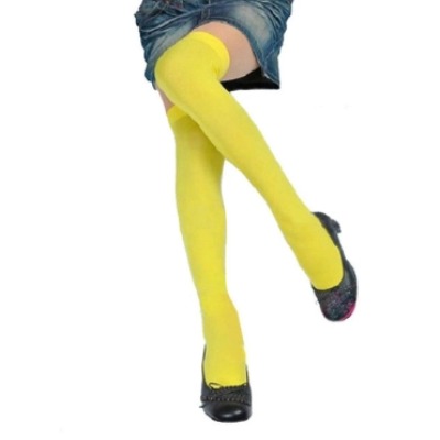 Over Knee Stockings Yellow 1