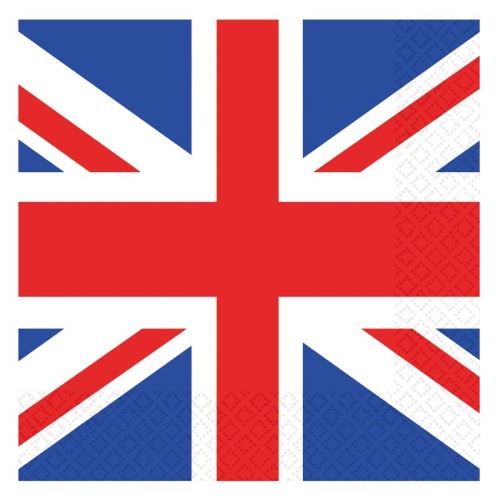 Patriotic British Flag Lunch Napkins