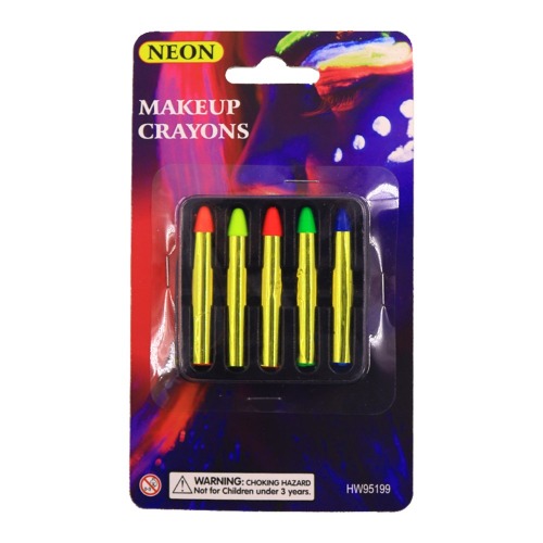5pk Neon Makeup Crayons 1