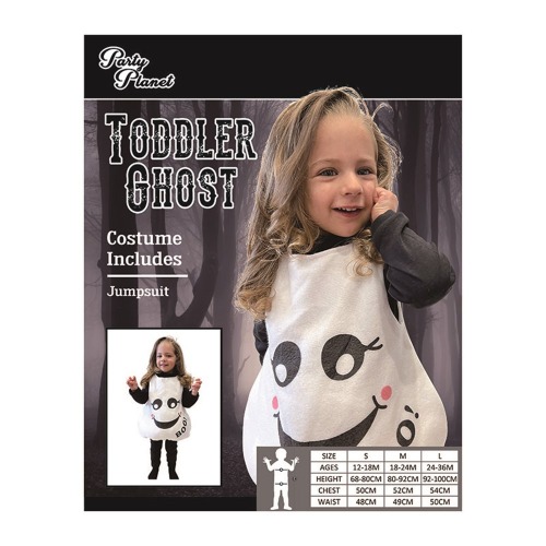 Toddler Ghost Costume 2a Sizes 18 24m And 24 36m 1