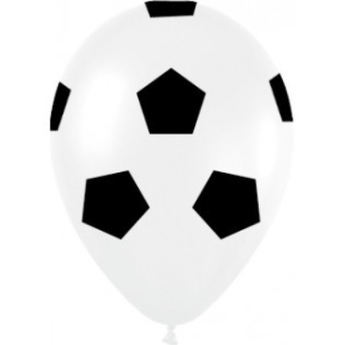 Sempertex Cm Soccer Balls Print Black & White Latex Balloons Pk