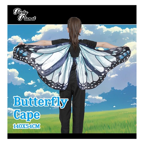 Blue Butterfly Cape Book Week Costume xcm