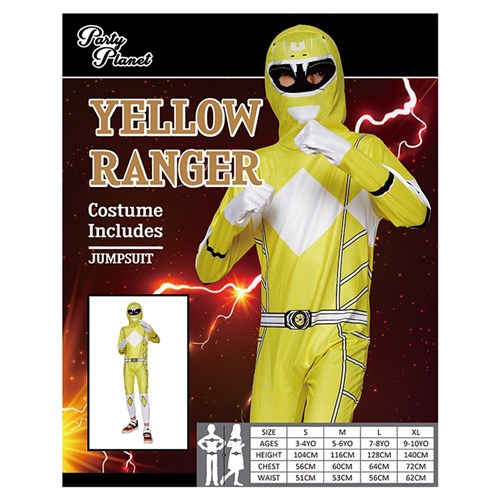 Yellow Ranger Kid Costume