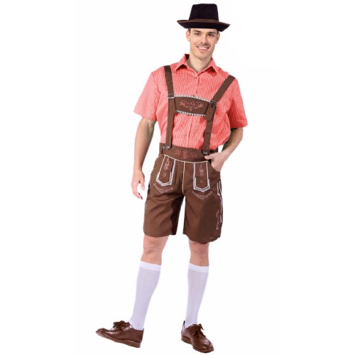 Red Checkered Beer Man Costume ()