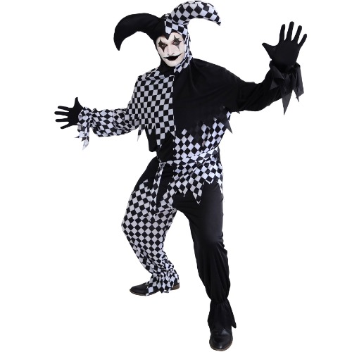 Dark Jester Costume Halloween Dress Up