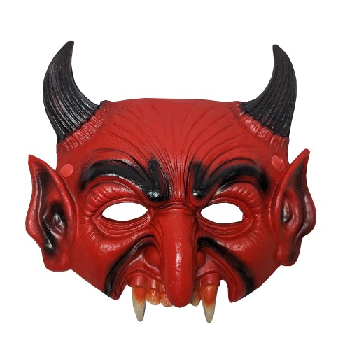 Devil PU Mask Halloween Accessory