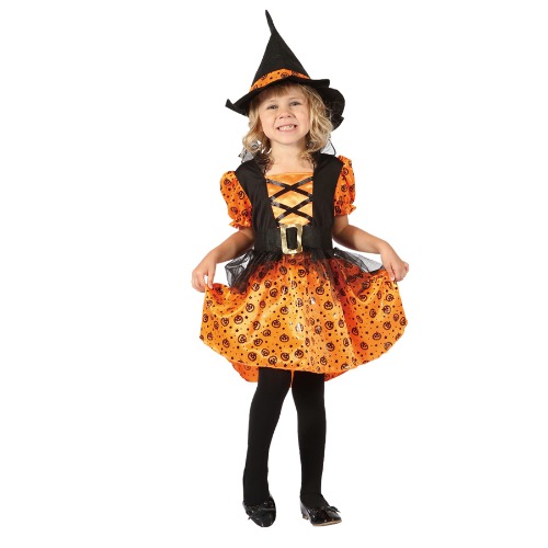 Toddler Pretty Witch Orange Costume