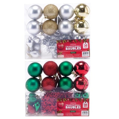 Bauble Starter Pack Traditional Pack of