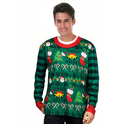 Christmas Adult Sweater Top Green