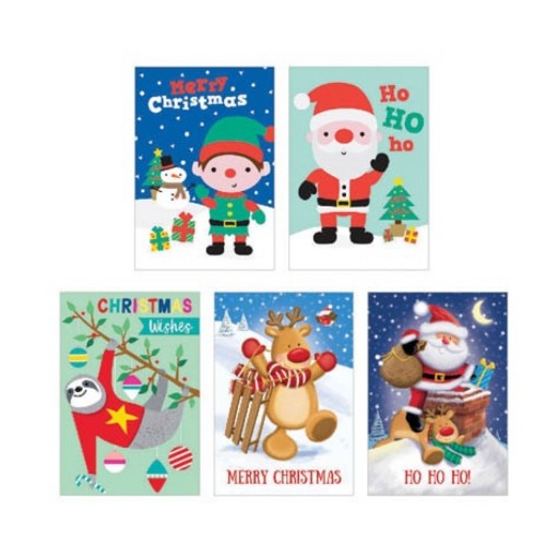 Christmas Cards Value Pack Kids Design Pack of