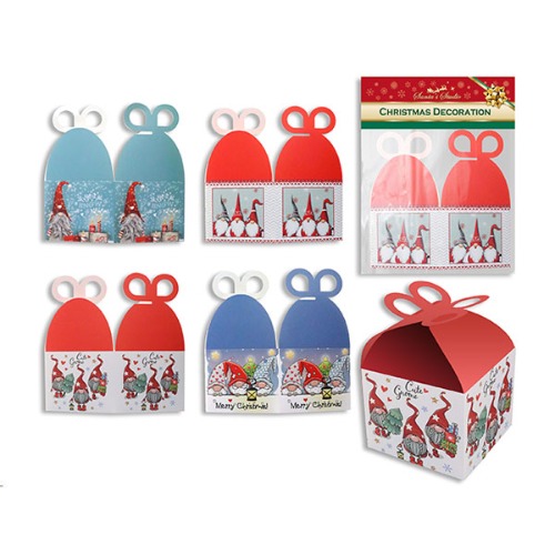 Christmas Paper Treat Box Pack of Assorted Designs