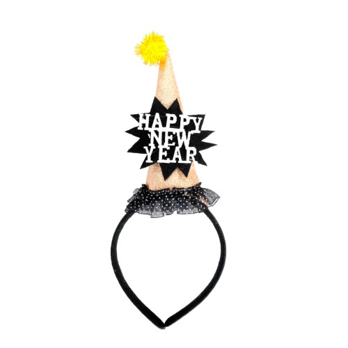Deluxe Happy New Year Cone Headband