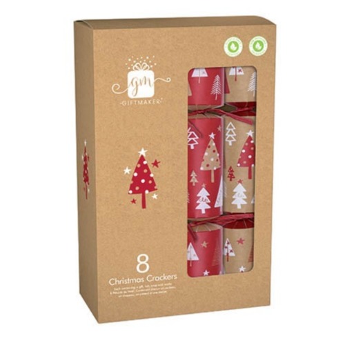 Premium Christmas Bonbon Red & Kraft Pack of