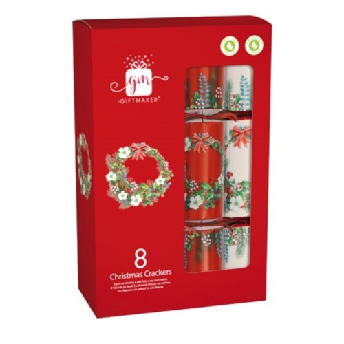 Premium Christmas Crackers Traditional Foliage Pack of ()