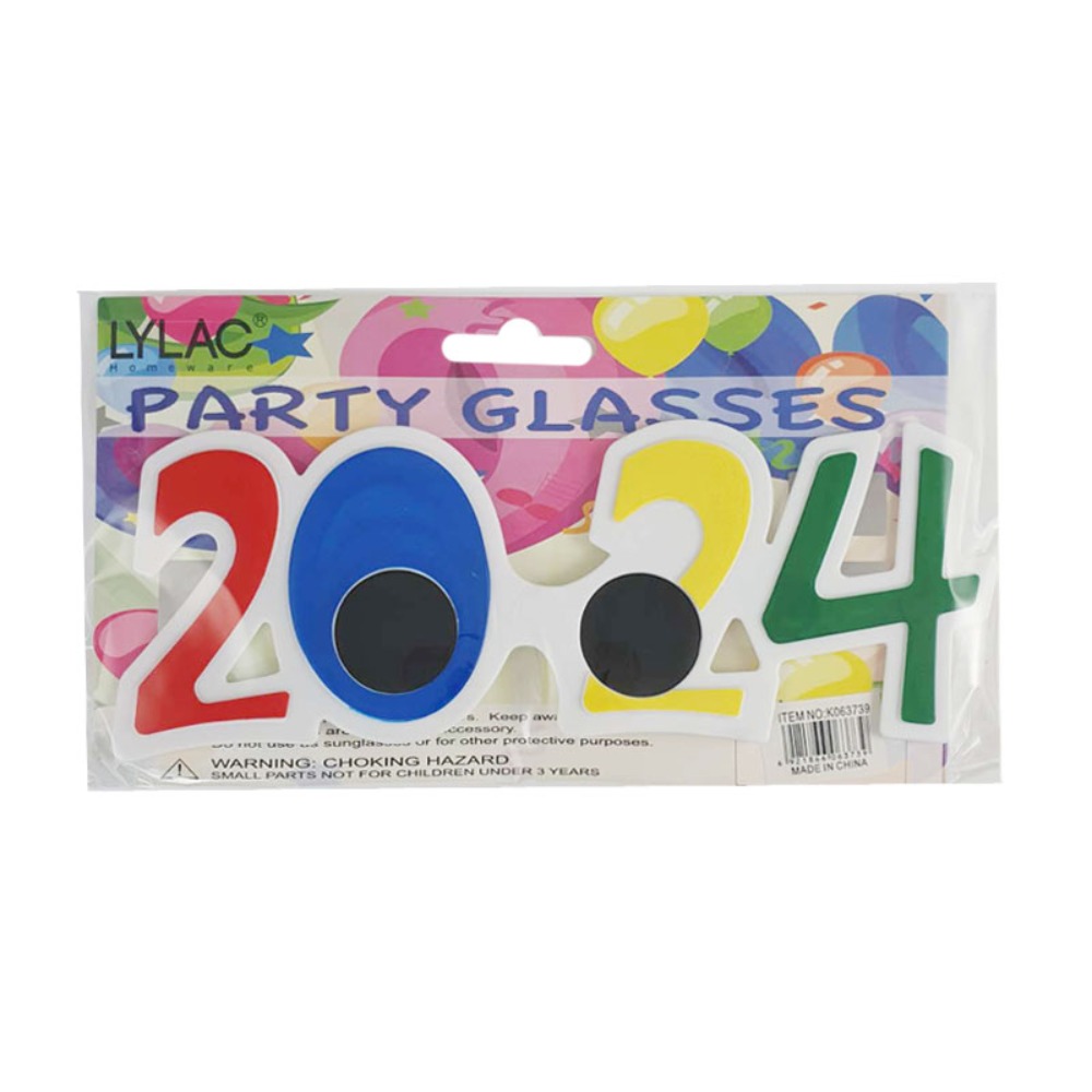 New Year Party Glasses Colourful