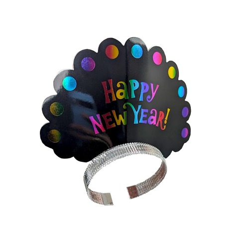 Happy New Year Headband Colourful Pack of
