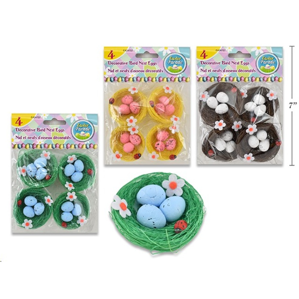 pcs Easter Eggs in Nest Easter Hat Decorations