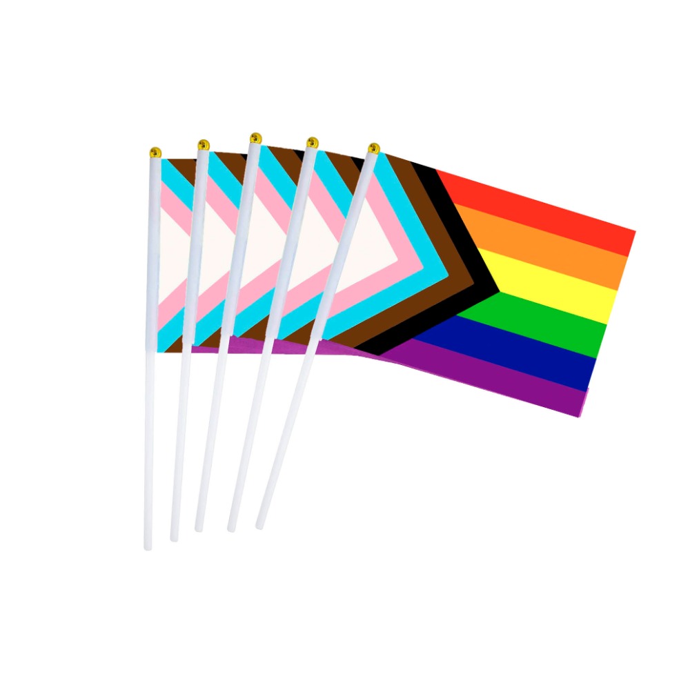 pcs LGBTQ+ Progress Pride Mini Flag ()