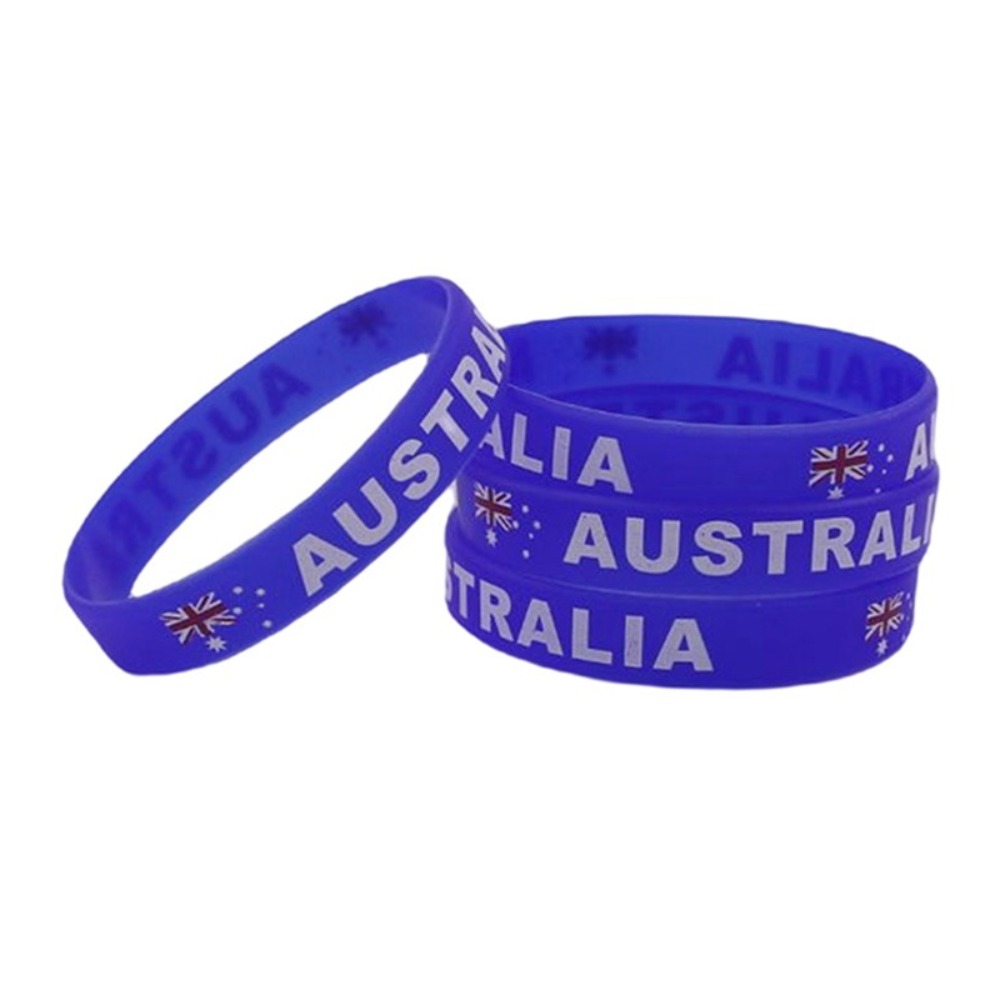 Australian Flag Bracelets Silicone Pack of