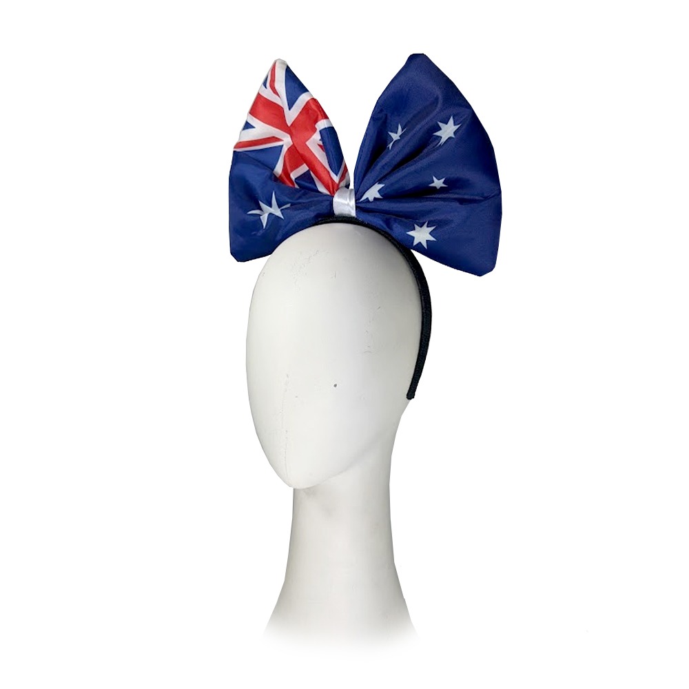 Australian Flag Design Bow on Headband