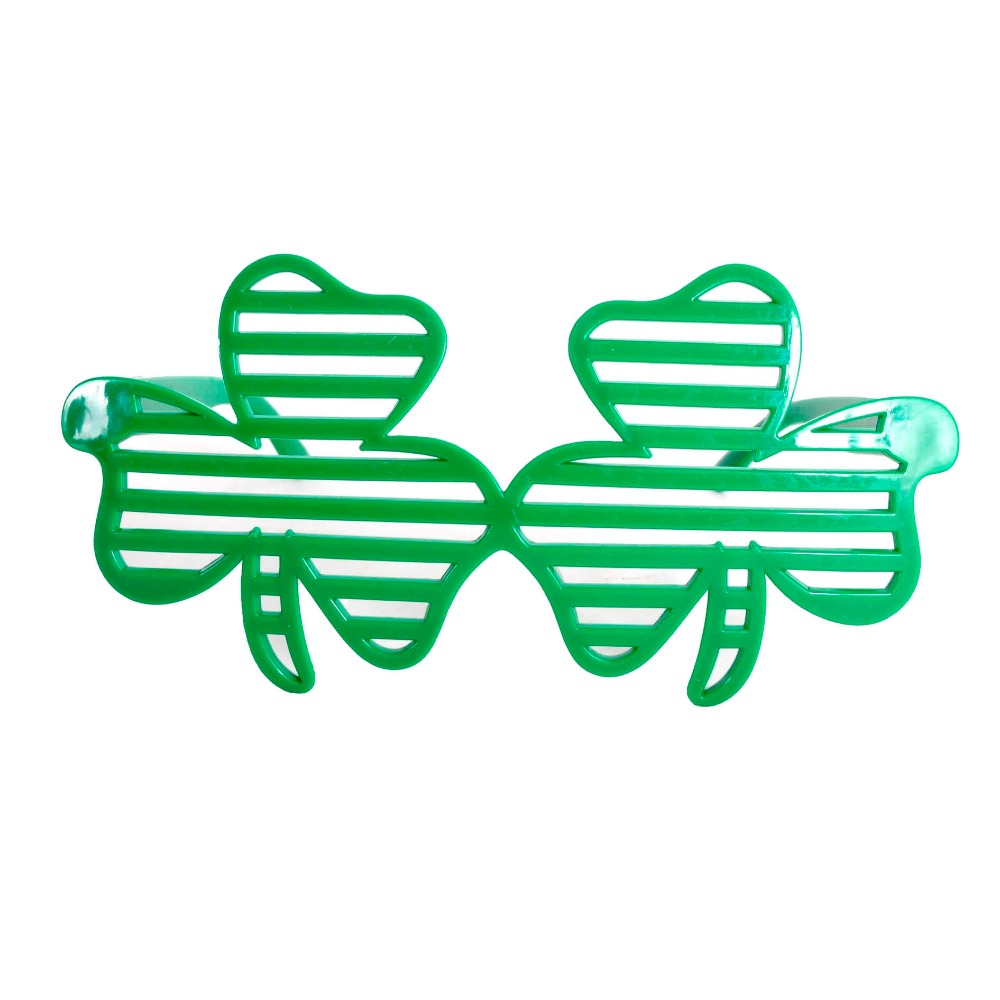 Shamrock Lines Party Glasses St Patrick's Day Accessories