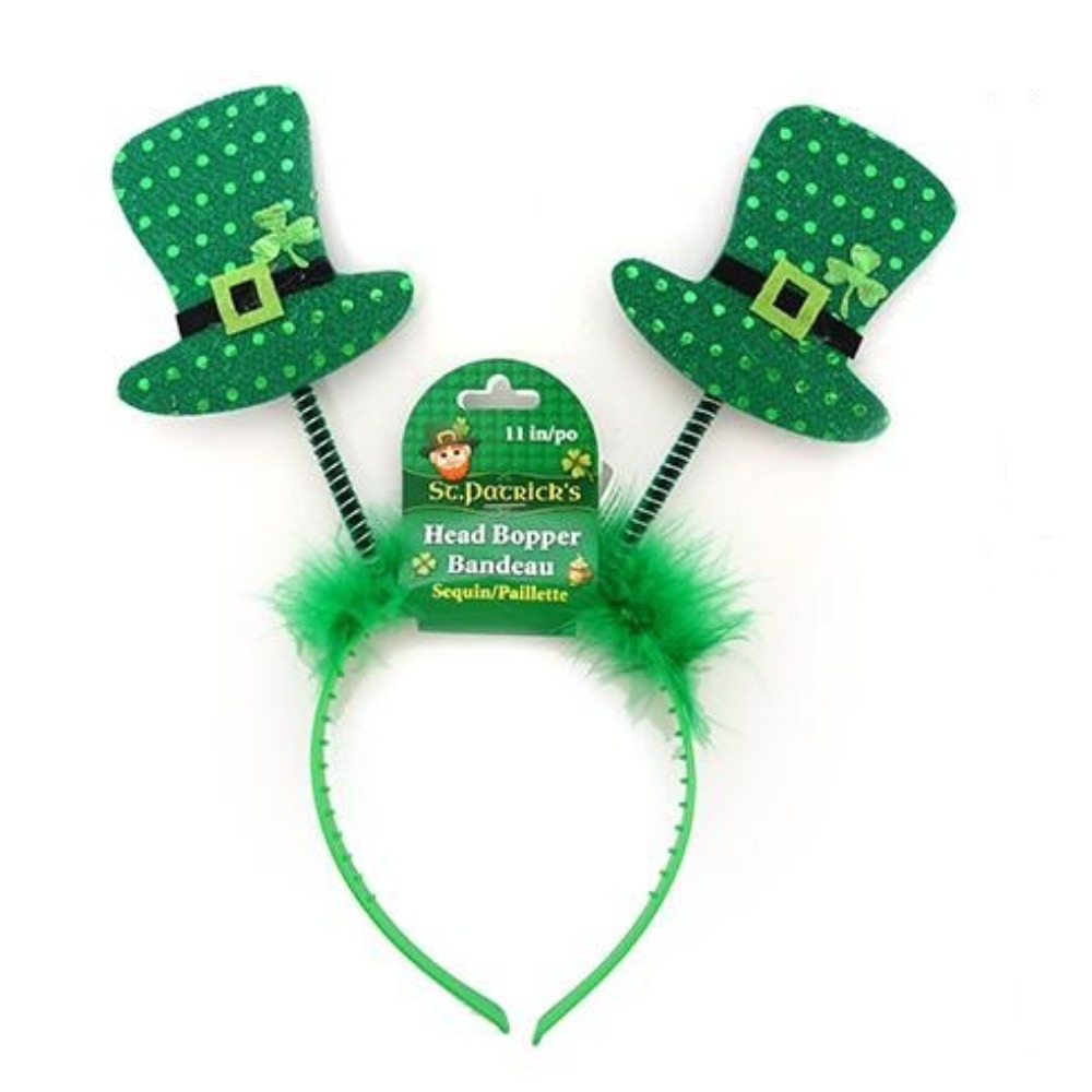 St Patrick's Day Leprechaun Hat Head Bopper St Patty's Accessory