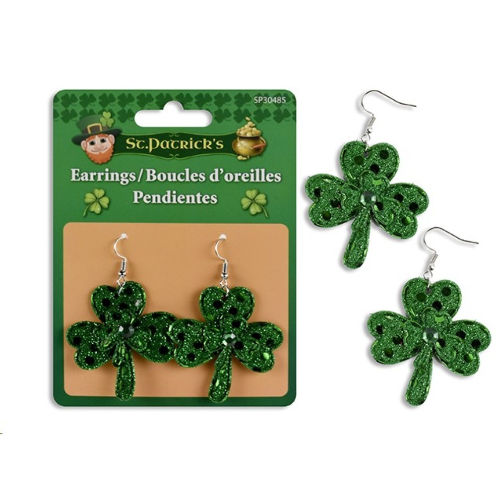 St Patrick's Day Shamrock Earring St Patty's Accessories ()